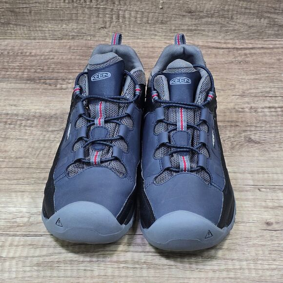 Keen Targhee Low Youth Sz 7 Women's 8.5 Navy Blue Black Waterproof Hiking Shoes - Picture 2 of 9